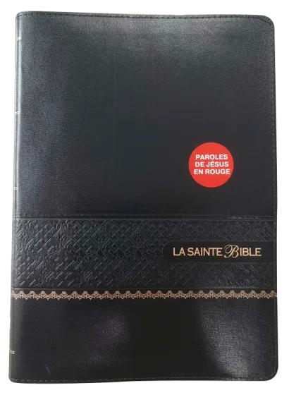Bible Segond 1910, gros caractères, similicuir noir