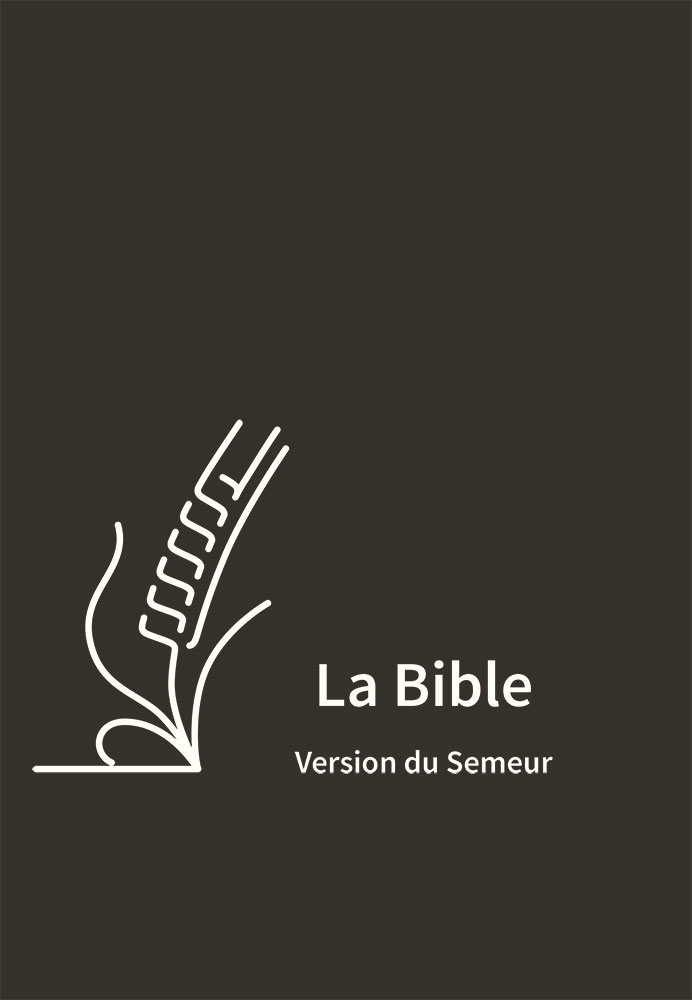 Bible Semeur 2015, compacte, couverture skivertex semi-souple noire, fermeture-éclair - tranche...
