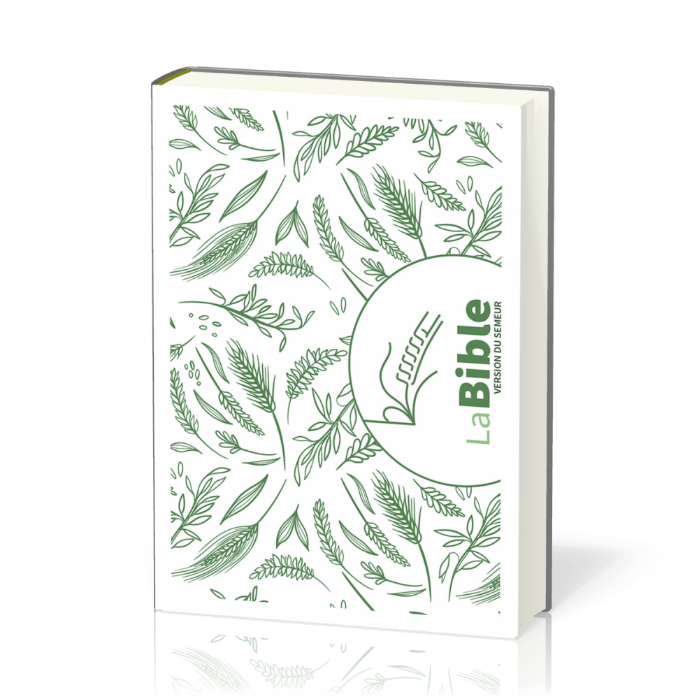 Bible Semeur 2015, compacte, couverture textile rigide, épis de blé - tranche blanche