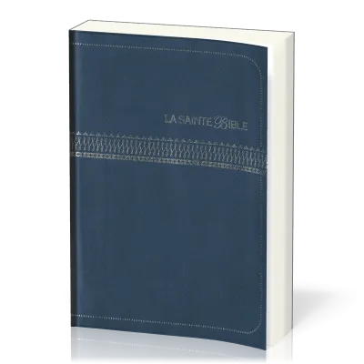 Bible Segond 1910, gros caractères, bleue - couverture souple, flexa