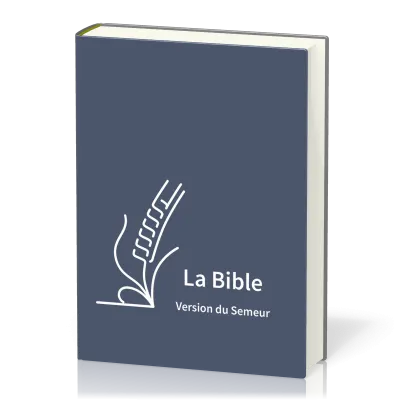 Bible Semeur 2015, gros caractères - couverture semi-souple, textile bleu