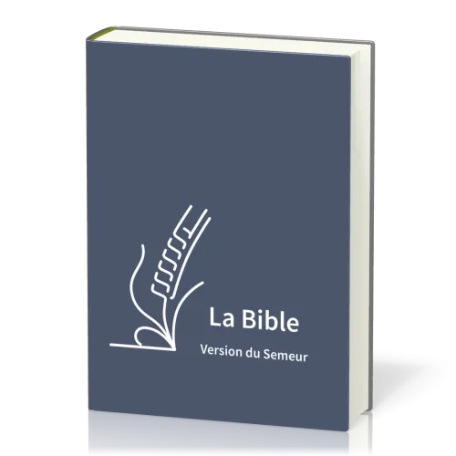 Bible Semeur 2015, gros caractères - couverture semi-souple, textile bleu