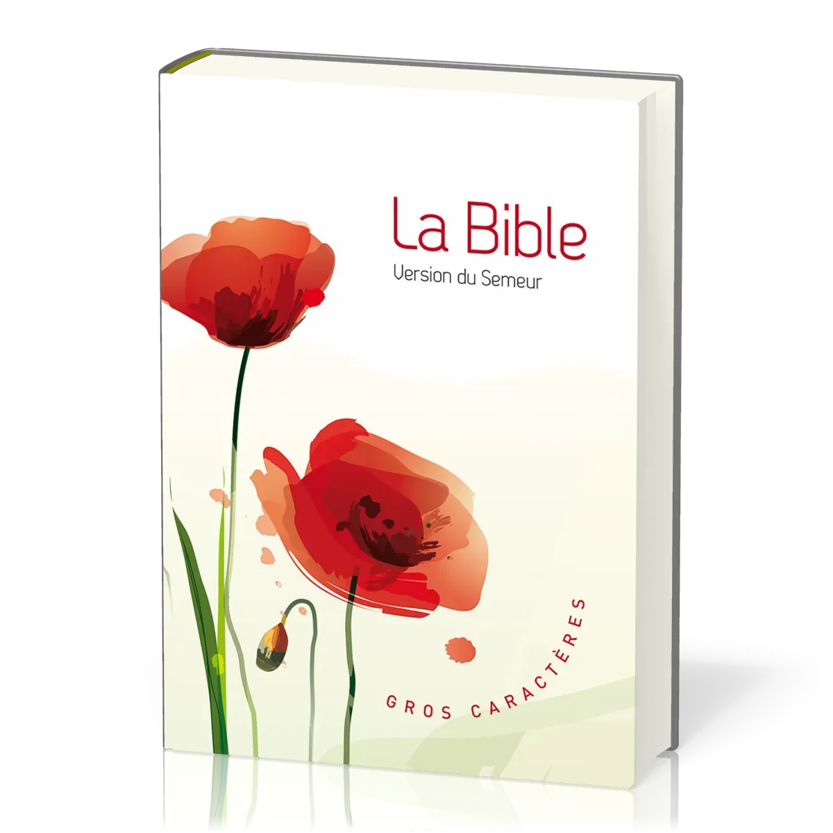 Bible Semeur 2015, gros caractères - couverture semi-souple, coquelicots