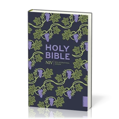 Anglais, Bible, NIV, brochée - couverture illustrée vigne