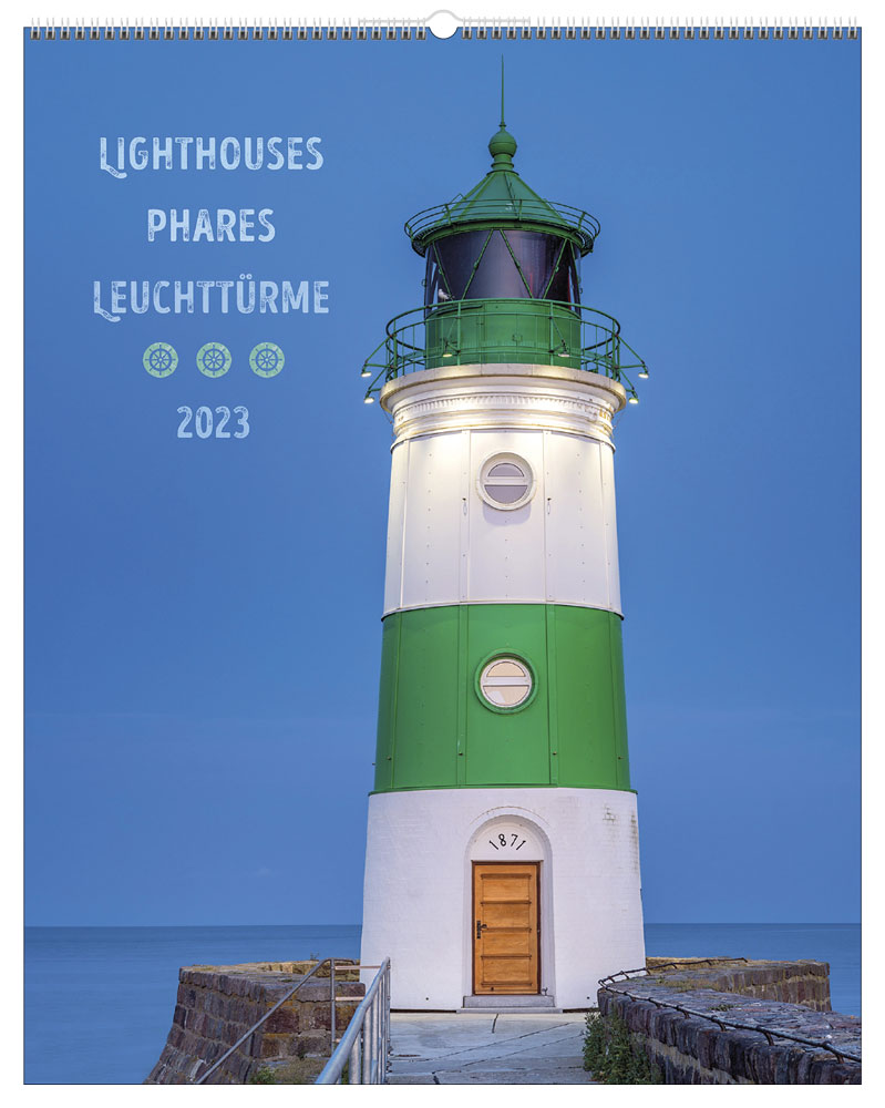 Phares, Leuchttürme, Lighthouses - trilingue allemand, français, anglais - Calendrier poster