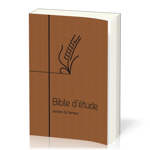 Bible d'étude Semeur 2015 - couverture souple brune, marron, tranche blanche